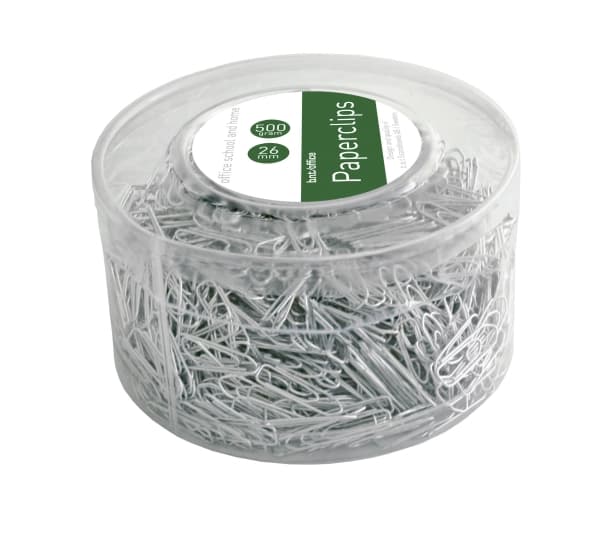 Papirclips 26 mm sølv 500g