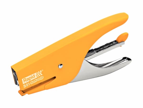 Häfttång Rapid S51 Soft Grip gul