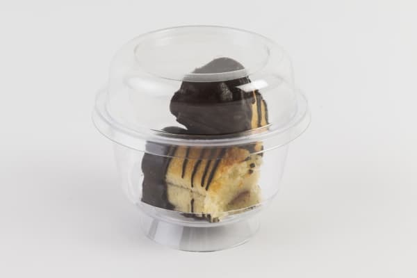 Højt låg til dessertbæger Ø100x30mm 50stk/pak