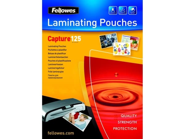 Lamineringslommer Fellowes 75x105 mm 125 micron - (100 stk.)