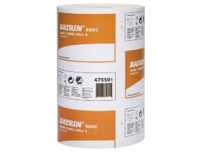 Håndklæderulle Katrin S Mini 1-lag 100 m uden Hylse Uperforeret Natur,12 rl/krt