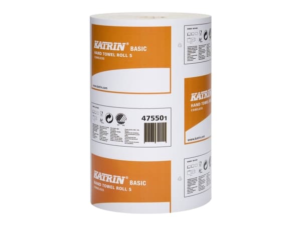 Håndklæderulle Katrin S Mini 1-lag 100 m uden Hylse Uperforeret Natur,12 rl/krt