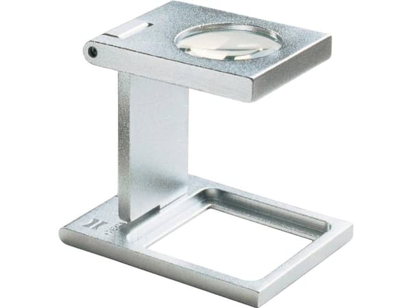 Eschenbach 1258, 25 mm, 25 mm, 42 mm, Käsikäyttöinen suurennuslasi, Hopea