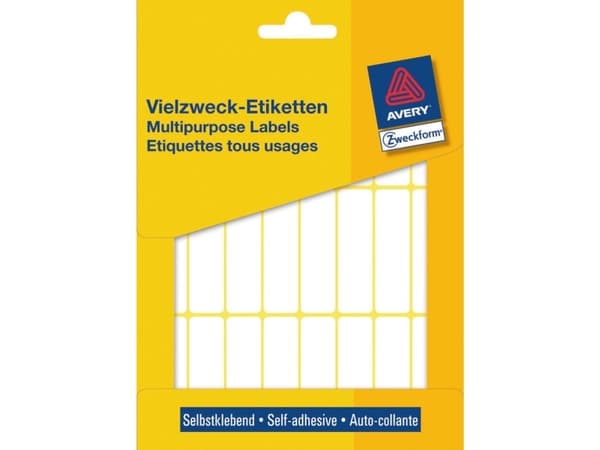 Avery Multi-Purpose Labels 3336 - Selv-adhesiv - hvit - 14 x 50 mm 672 stk merkelapper