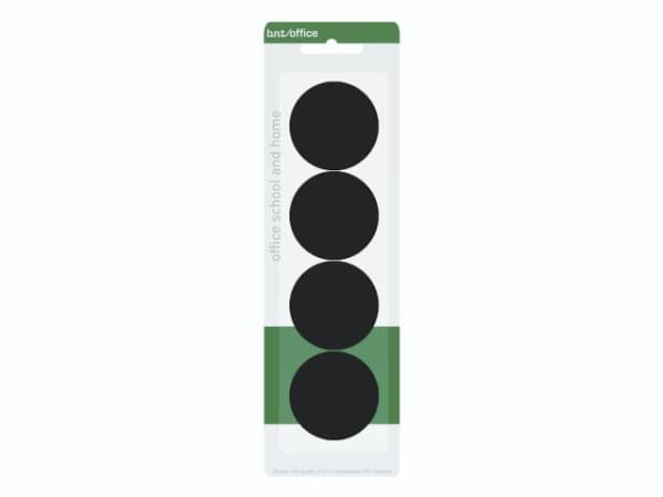 Magneetit 40mm 4kpl, musta160x10x160mm 0,05kg (4kpl) - (4 kpl per pakkaus) - (4 kpl per pakkaus)
