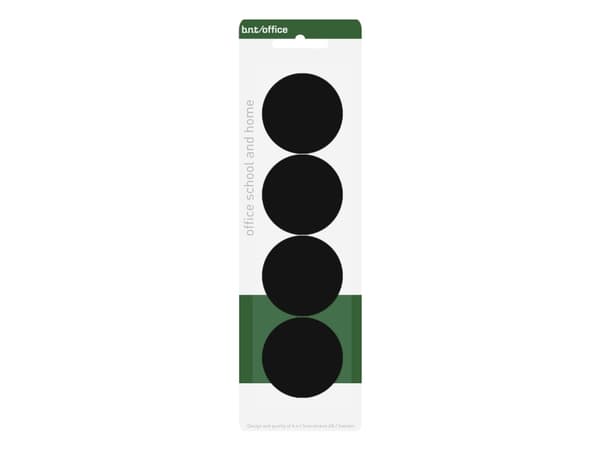 Magneetit 40mm 4kpl, musta160x10x160mm 0,05kg (4kpl) - (4 kpl per pakkaus) - (4 kpl per pakkaus)