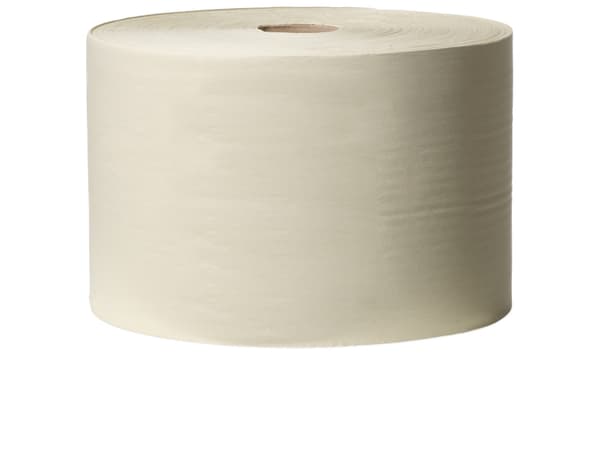 Aftørringsrulle Industri Tork Basic W1 1-lag Ø38cm B23.5cmxL1190m Genbrug Gul,2 rl x 1190 m/krt