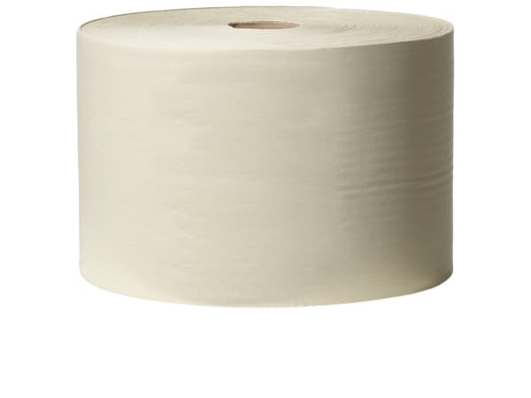 Aftørringsrulle Industri Tork Basic W1 1-lag Ø38cm B23.5cmxL1190m Genbrug Gul,2 rl x 1190 m/krt