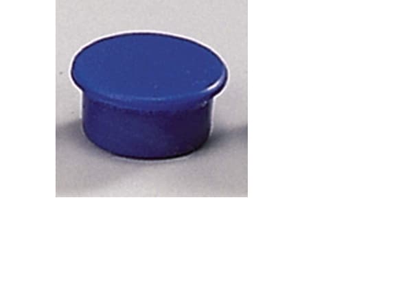 Magneetti, pyöreä, 13 mm, sininen, pakkaus 10 stk.
