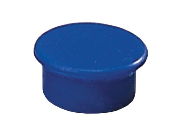 Magneetti, pyöreä, 13 mm, sininen, pakkaus 10 stk.