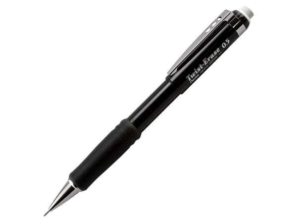 Pennskaft Pentel Twist Erase QE515 0,5 mm svart