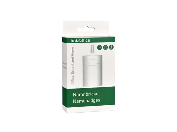 Namnskyltar t/ID 60x90mm bl�d st�ende100x110x35mm 0,11kg (1stk)