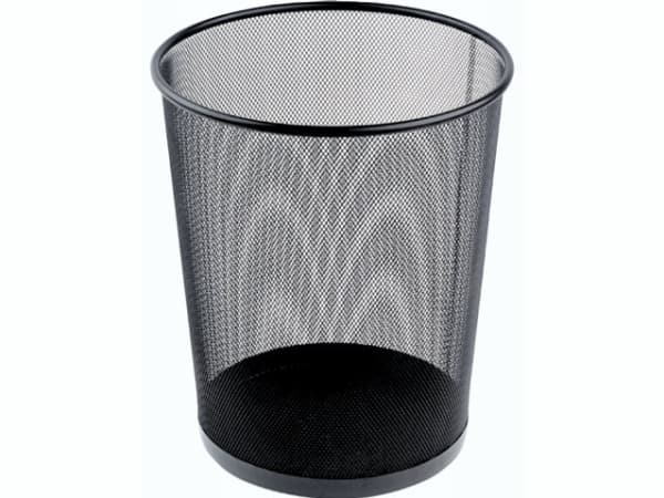 Papirkurv tråd metal sort 18 ltr.