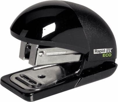 Rapid Fashion Eco Mini - Häftapparat - 10 ark / 1 mm - 24/6, 26/6 - ABS-plast - svart