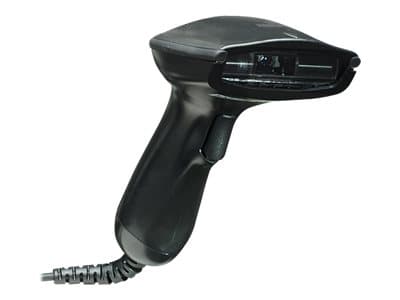 Manhattan Long Range CCD Handheld Barcode Scanner, USB, 500mm Scan Depth, Cable 1.5m, Max Ambient Light 30,000 lux (sunlight), Black, Three Year Warr