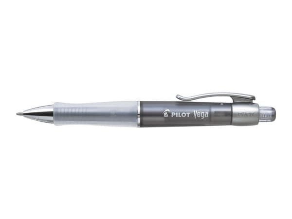Kuglepen Pilot Vega transparent sort