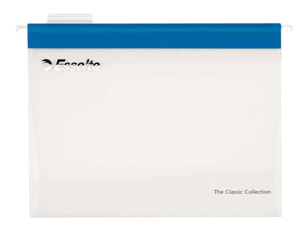 Pendaflex Easyview - Hengefil - V-sokkel - for A4 - med fliker - transparent med blått bånd