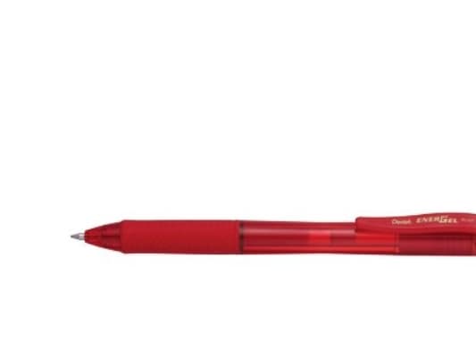 Gelpen, Pentel EnerGel X BL107, 0,7 mm, medium, rød
