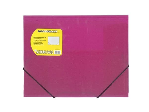 Plastic folder, BNT Docusmart lyserød, 230, Plastic/elastic Æske med 24 stk.