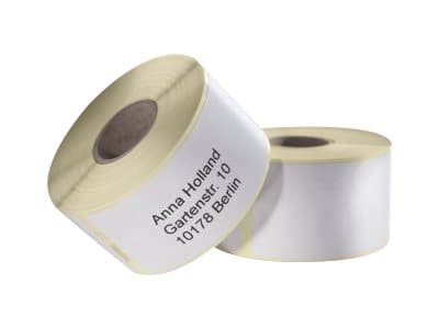 Avery Zweckform - Papper - permanent häftning - vit - 25 x 54 mm 500 etikett (er) (1 rulle/rullar x 500) rectangular address labels
