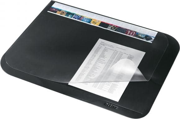 Skrivbordsunderlägg med transparent täckplatta Leitz Plus 50x65 cm PVC