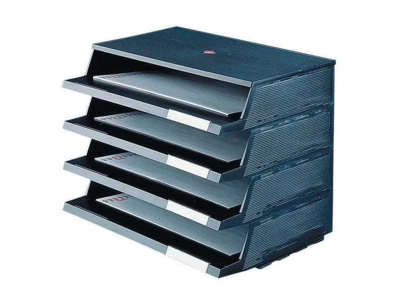 Brevbakker Twin Panorama sort 2100-1 - (4 stk.) inkl. topplade