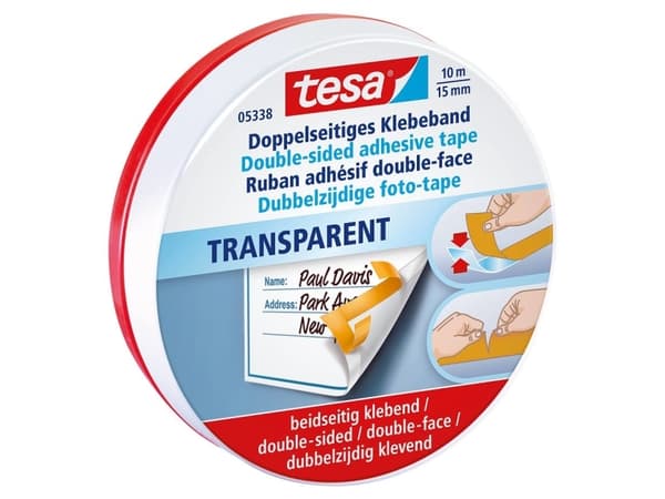 Tesa - Dubbelsidig tejp - 15 mm x 10 m