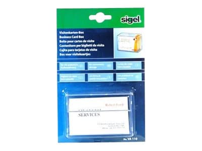 Sigel - Kortfil - for 86 x 56 mm - kapasitet: 100 kort - blank