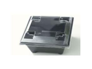Låg Gourmet Express Dome 145x145x20 mm APET Klar,300 stk/krt