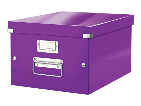 Leitz Click & Store - Förvaringsbox - för A4 (210 x 297 mm) - lila metallic