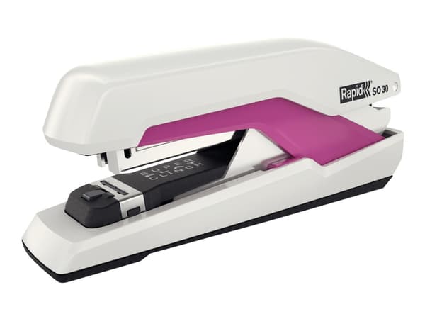 Rapid Supreme Omnipress Fullstrip SO30 - Stiftemaskin - 30 ark - metall, ABS-plast - mørk rosa