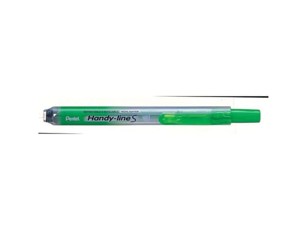 Markeringspenna Pentel Handy-line s med tryckmekanism grön (st.)