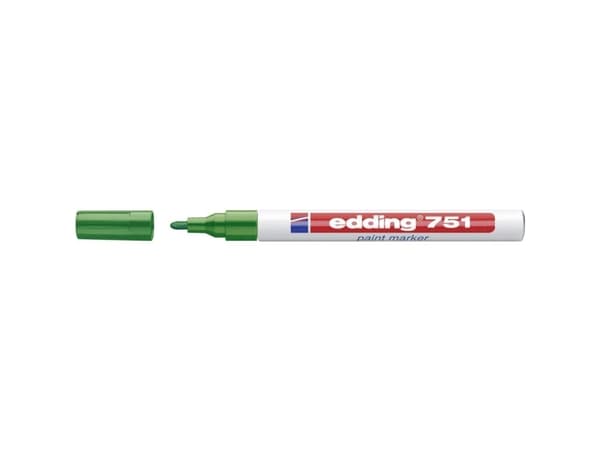 edding 751 paint - Markør - permanent - grønn - vannbasert fargeblekk - 1-2 mm