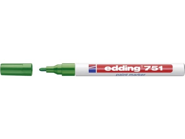 edding 751 paint - Markør - permanent - grønn - vannbasert fargeblekk - 1-2 mm