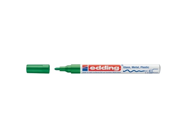 edding 751 paint - Markør - permanent - grønn - vannbasert fargeblekk - 1-2 mm