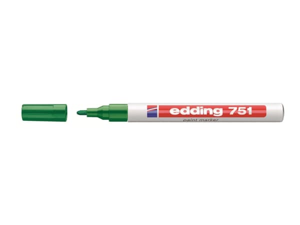 edding 751 paint - Markør - permanent - grønn - vannbasert fargeblekk - 1-2 mm