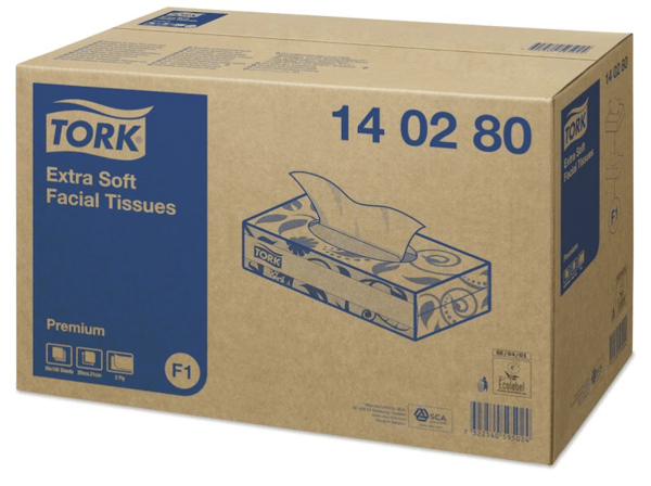 Ansigtsservietter Tork Extra Soft med 100 ark pr./pakke - (30 pakker pr. karton)