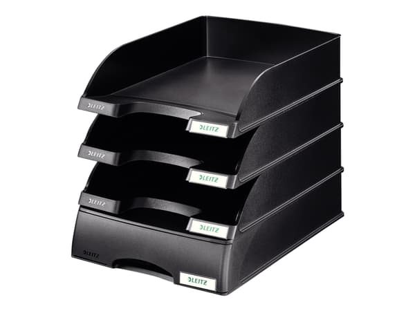 Leitz Plus Standard - Brevbakke - for A4 - svart