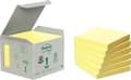 Miniatyrbild 1 av 5: 3M 6541B, Torg, Gul, papper, 76 mm, 76 mm, 100 ark