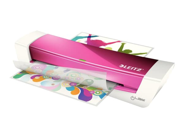 Lamineringsmaskine Leitz iLAM Home Office A4 pink metallic