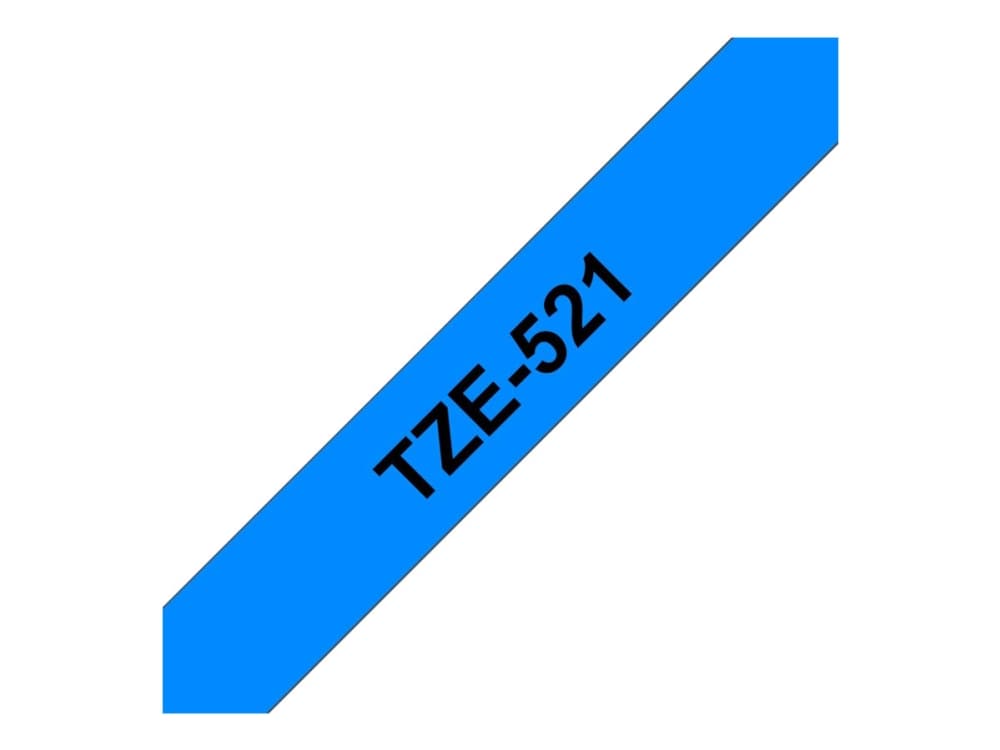 Brother TZe-521 etikett-tejp Svart på blått