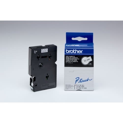 Brother - Svart, hvit - Rull (0,9 cm) 1 kassett(er) laminert teip - for P-Touch PT-15, PT-20, PT-2000, PT-3000, PT-500, PT-5000, PT-6, PT-8, PT-8E