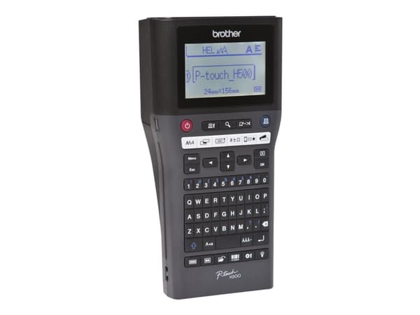 Brother P-Touch PT-H500 - Etikettmaker - S/H - termotransfer - Rull (2,4 cm) - 180 dpi - inntil 20 mm/sek - USB 2.0 - kutter - 7-linjers utskrift