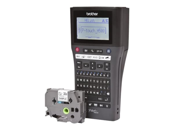 Brother P-Touch PT-H500 - Etikettmaker - S/H - termotransfer - Rull (2,4 cm) - 180 dpi - inntil 20 mm/sek - USB 2.0 - kutter - 7-linjers utskrift