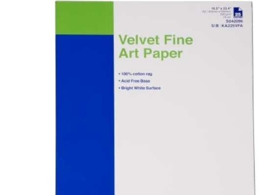Epson Fine Art Velvet - Fløyel - A2 (420 x 594 mm) 25 ark kunstpapir - for SureColor P5000, P800, SC-P10000, P20000, P5000, P7500, P900, P9500