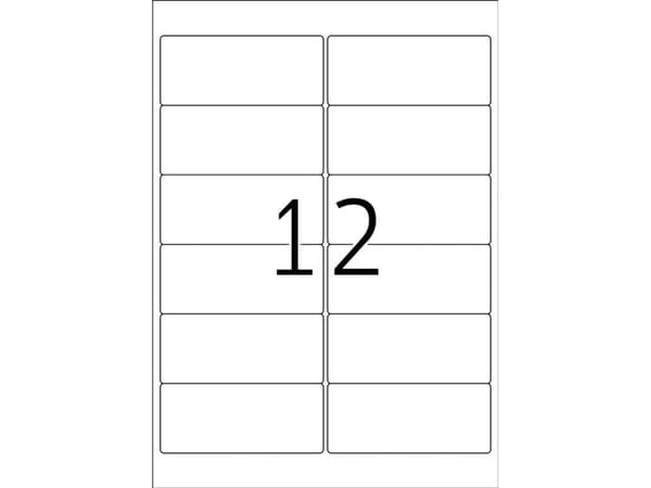 HERMA Special - Papper - matt - flyttbar självhäftning - vit - 99.1 x 42.3 mm 1200 etikett (er) (100 ark x 12) adresslappar