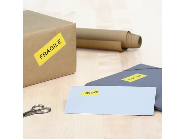 HERMA Spesial - Papir - matt - permanent selvklebende - gul - 70 x 37 mm 480 etikett(er) (20 ark x 24) etiketter