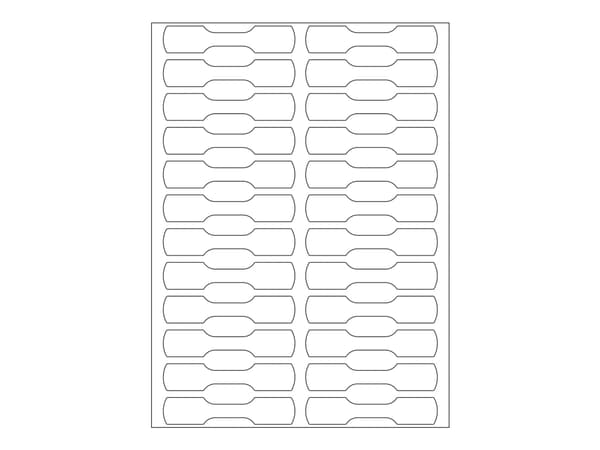 HERMA - Papper - självhäftande - vit - 10 x 49 mm 600 etikett (er) (25 ark x 24) etiketter