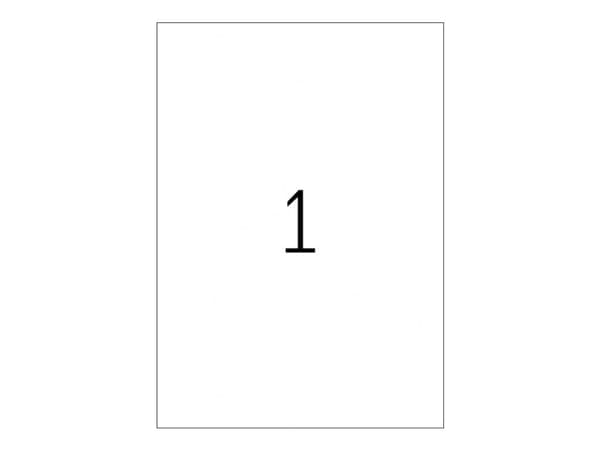 HERMA 5151, Vihreä, Itse kiinnittyvä tulostintarra, A4, Paperi, Laser/Inkjet, Kiinteä