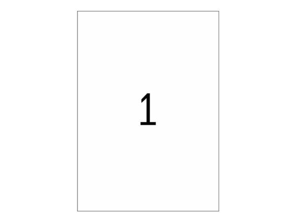 HERMA Spesial - Papir - matt - permanent selvklebende - gul - A4 (210 x 297 mm) 100 etikett(er) (100 ark x 1) etiketter